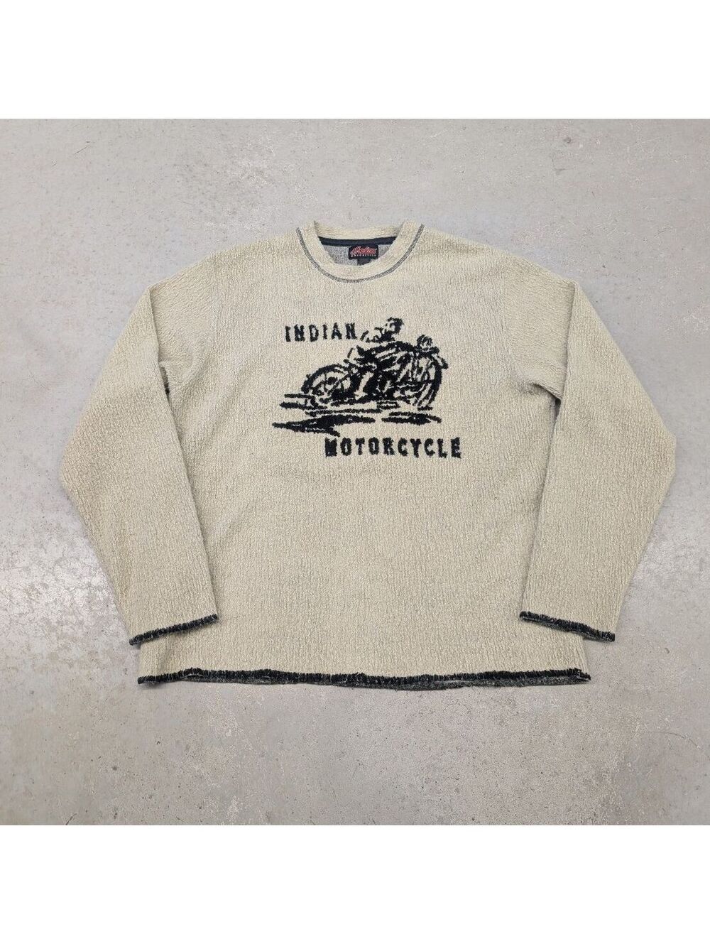 Vintage 90s Indian Motorcycle Company Soft Fleece Sweater